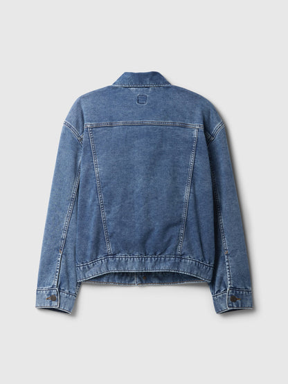 Lacivert Supersoft Icon Denim Oversize Ceket
