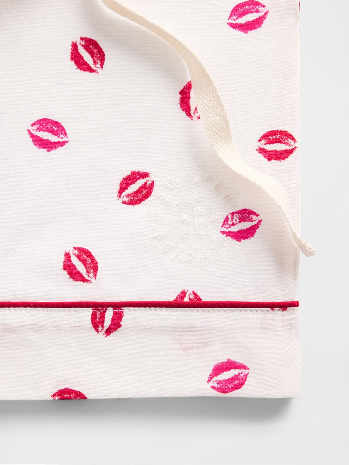 Kırık Beyaz Gap × Summer Fridays Poplin Kiss Pijama Boxer Şort