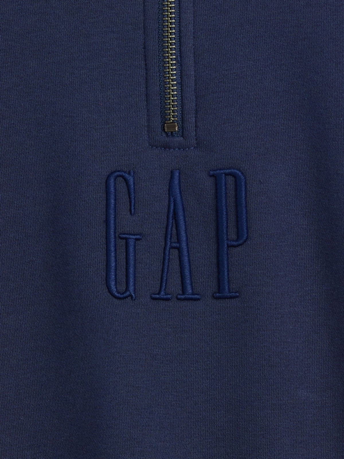 Kırmızı Heavyweight Oversized Logo Yarım Fermuarlı Sweatshirt