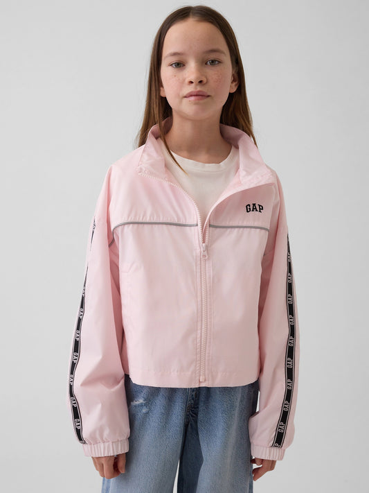 Açık Pembe Relaxed Rüzgarlık