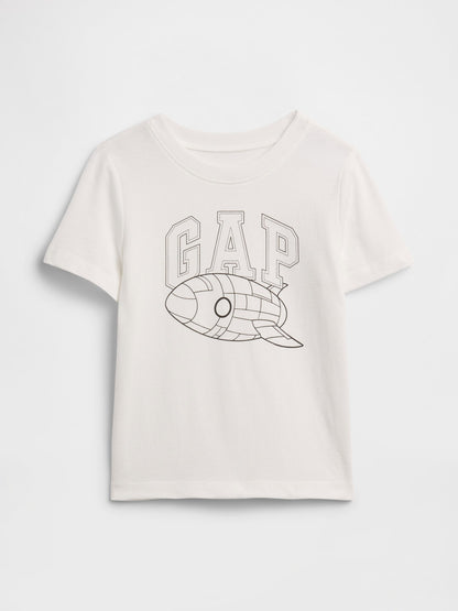 Beyaz Babygap Grafik T-shirt