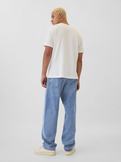Açık Mavi Baggy Jean Pantolon