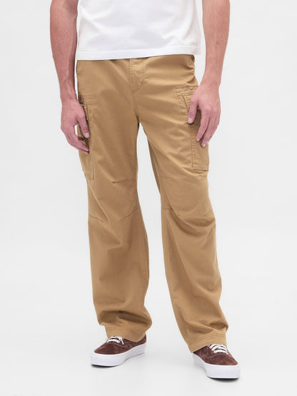 Kahverengi Baggy Kargo Pantolon