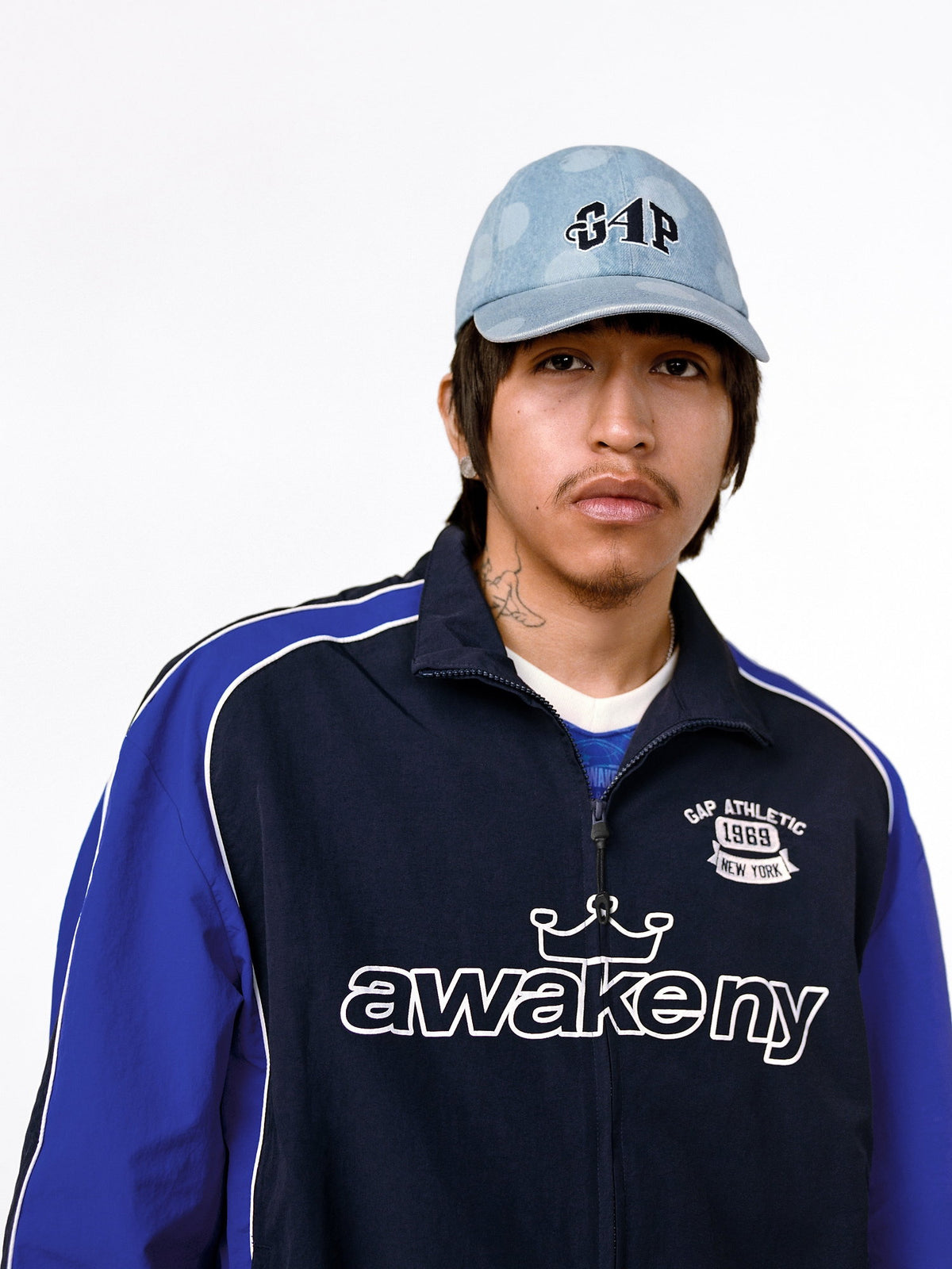 Açık Mavi Gap × Awake Ny Dotted Denim Beyzbol Şapka