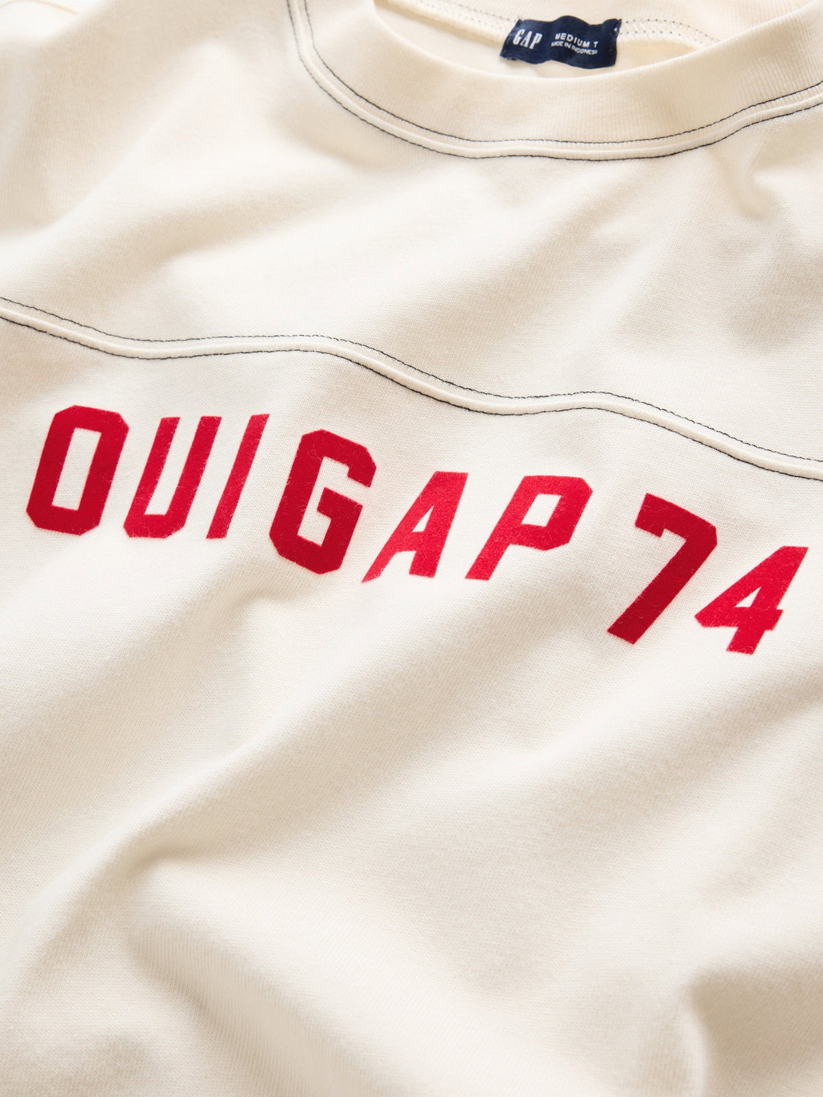 Krem Ouigap Heavyweight Crop Logo T-shirt