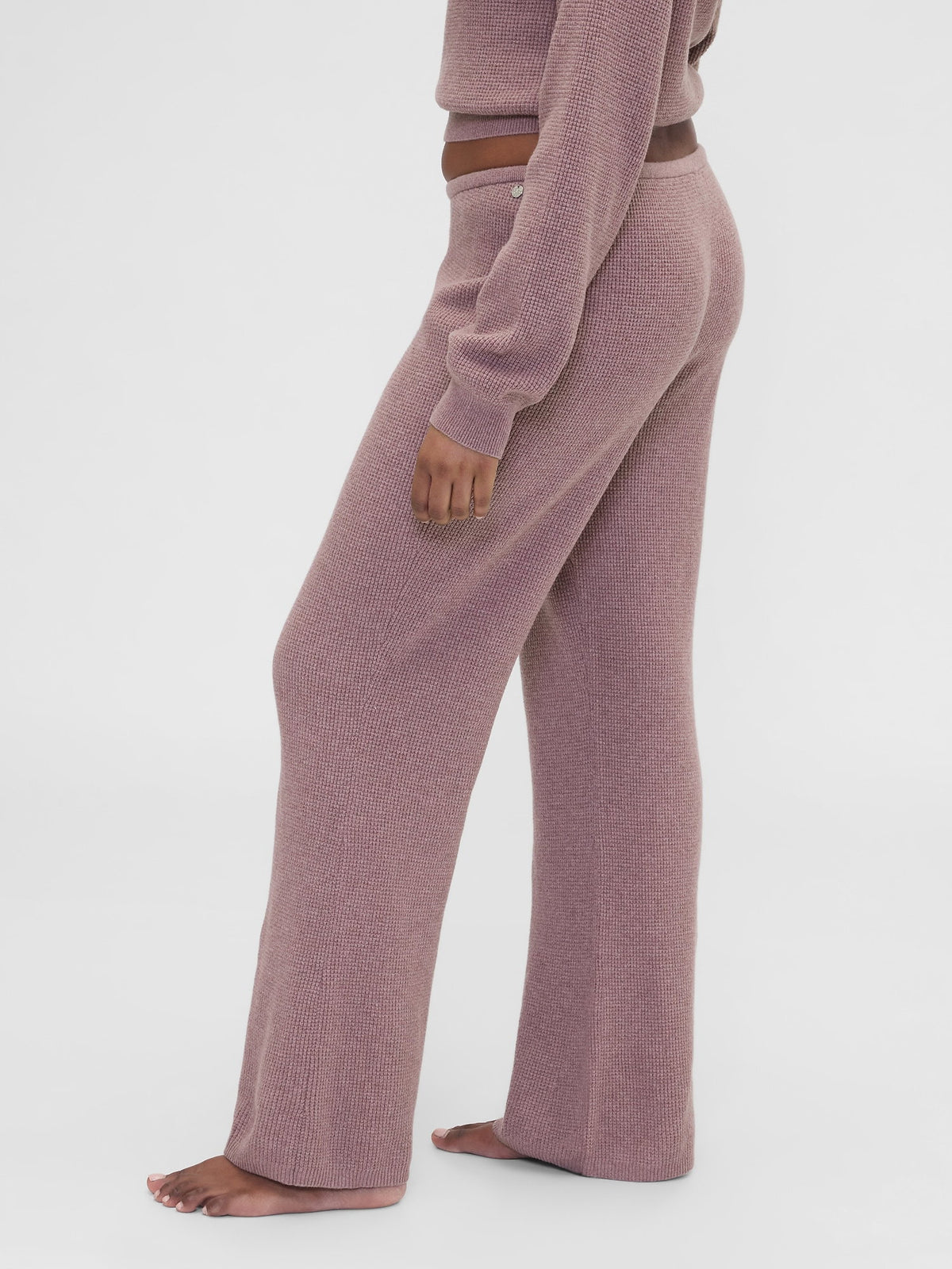 Koyu Pembe Gap × Summer Fridays Cashsoft Waffle Boot Eşofman Altı