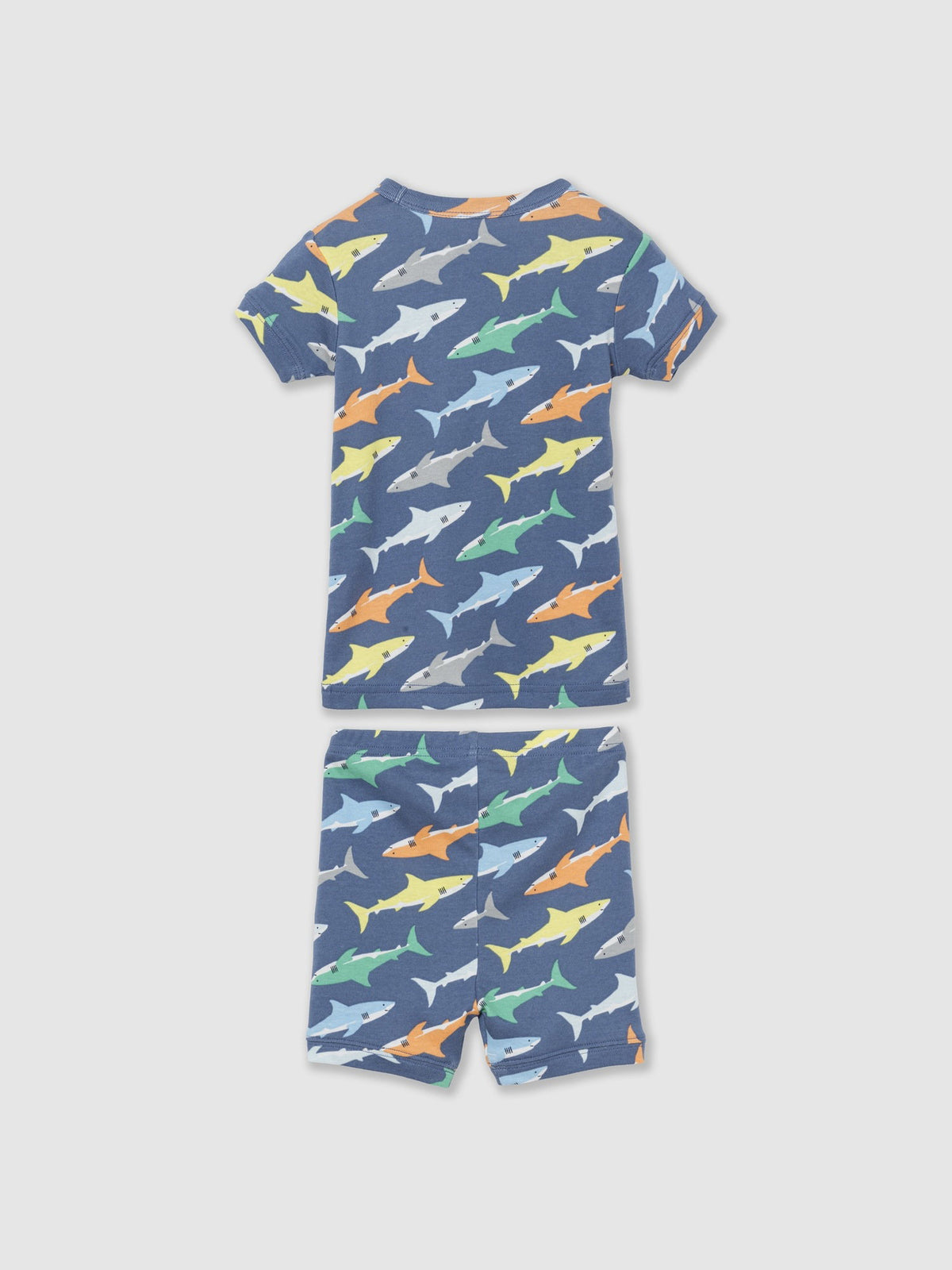 Mavi Köpekbalığı Desenli Pijama Seti