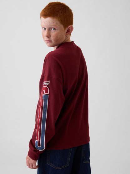 Bordo Kids Heavyweight Oversized Grafik T-shirt