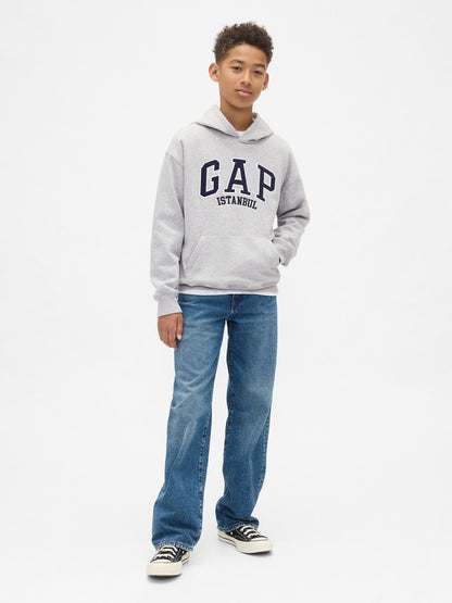 Gri Relaxed Gap Istanbul Logo Sweatshirt