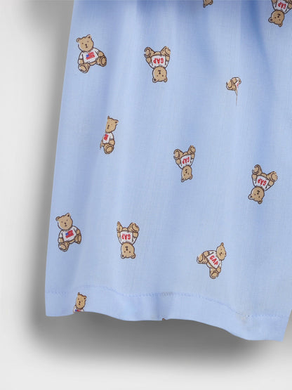 Açık Mavi %100 Recycled Pijama Takımı