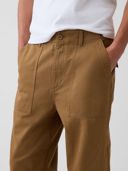Hardal Herringbone '90s Loose Pantolon