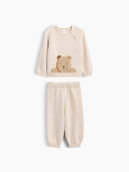 Bej Brannan Bear Triko Outfit Set