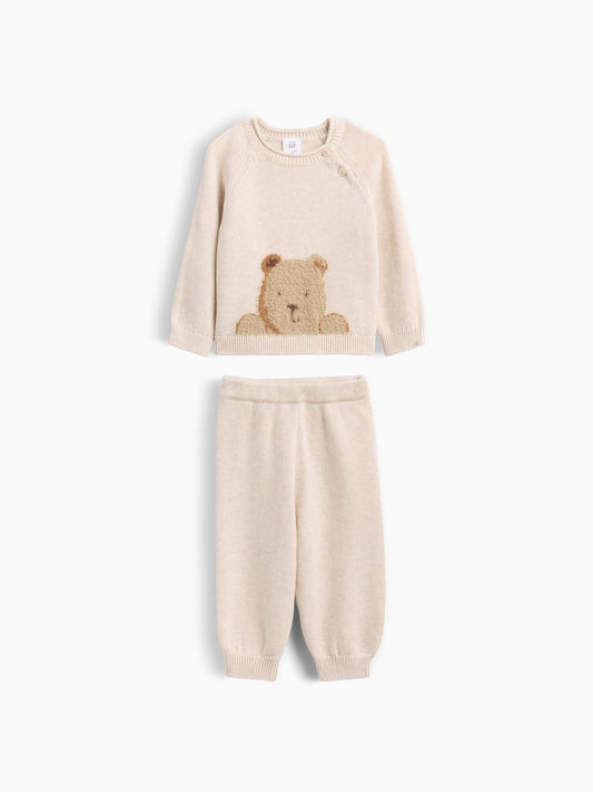 Bej Brannan Bear Triko Outfit Set