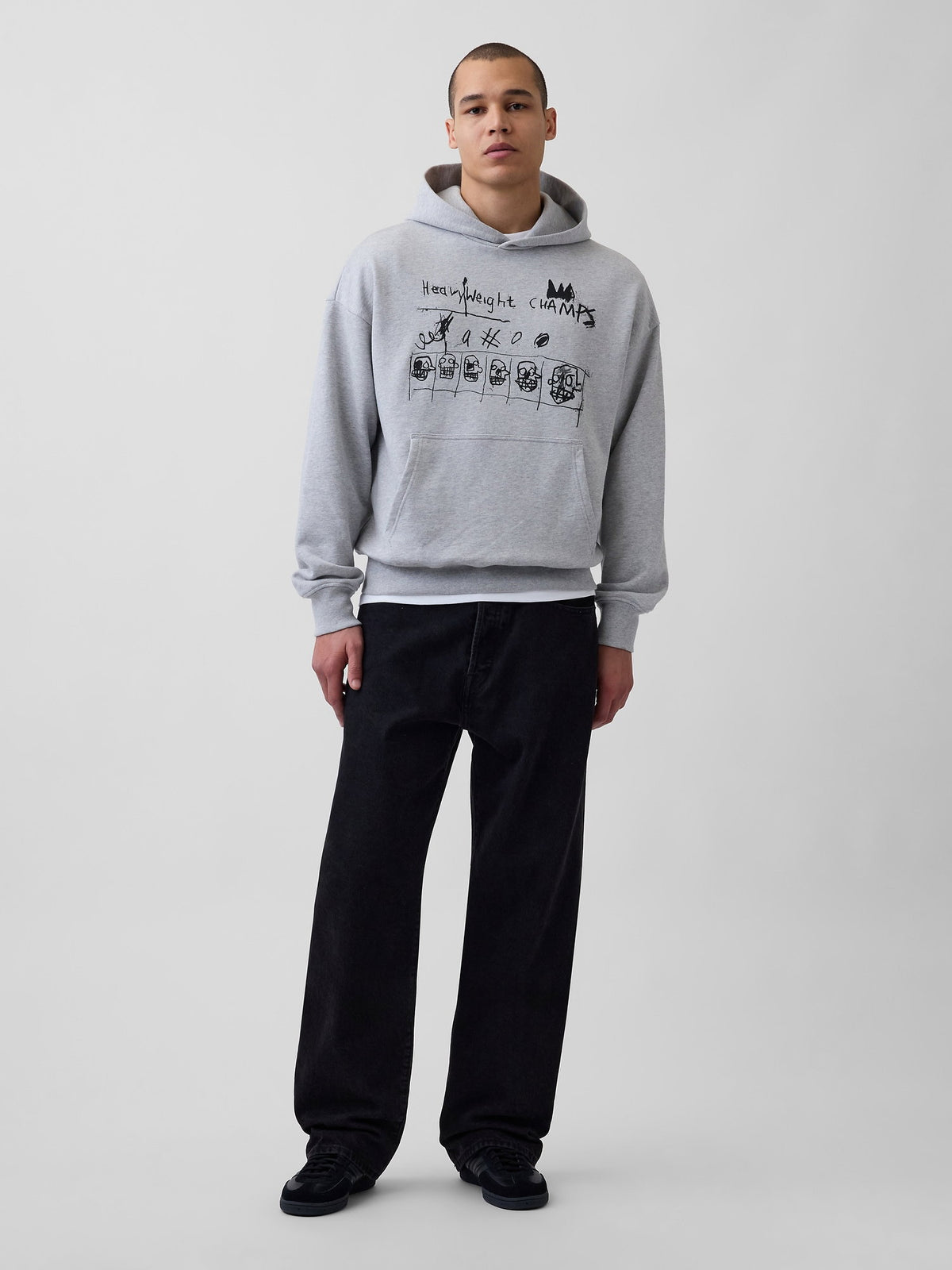 Gri Jean-michel Basquiat Heavyweight Sweatshirt