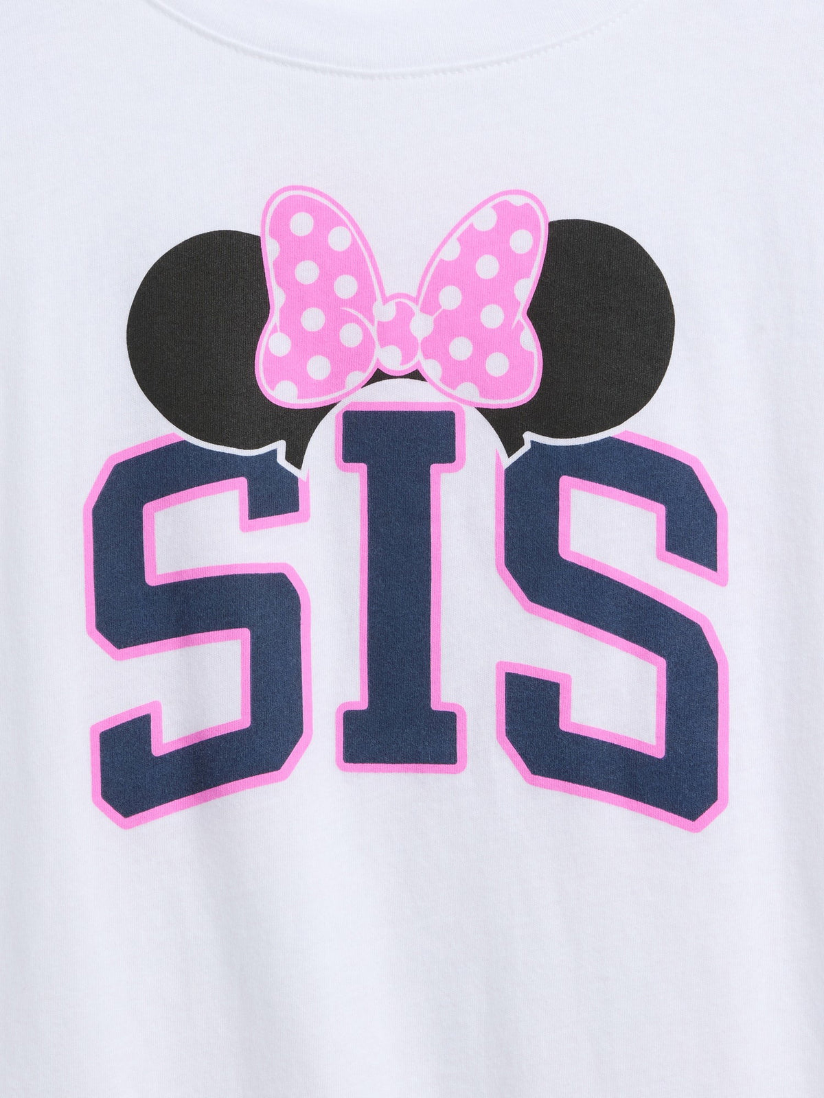 Beyaz Oversized Big Sis Grafik Baskılı T-shirt
