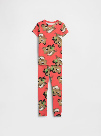 Açık Kırmızı Disney %100 Organik Pamuk Pijama Takımı