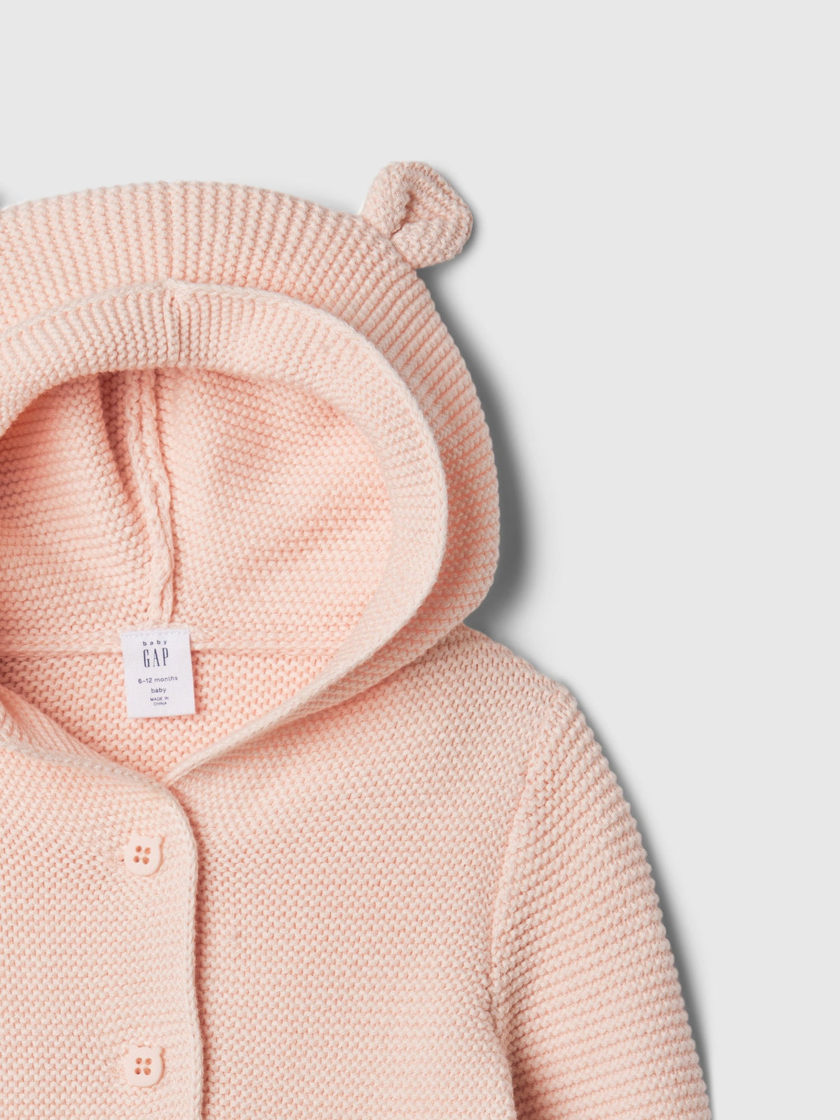 Pembe Brannan Bear Kulak Aplikeli Hırka