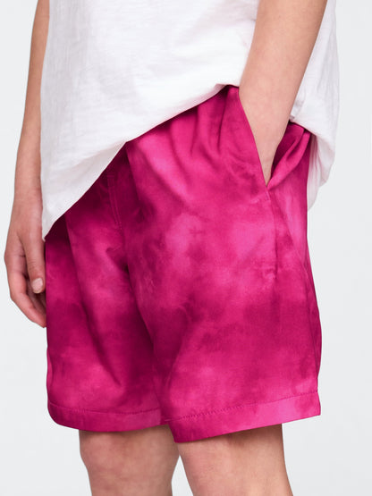 Koyu Pembe Quick-dry Astarlı Şort