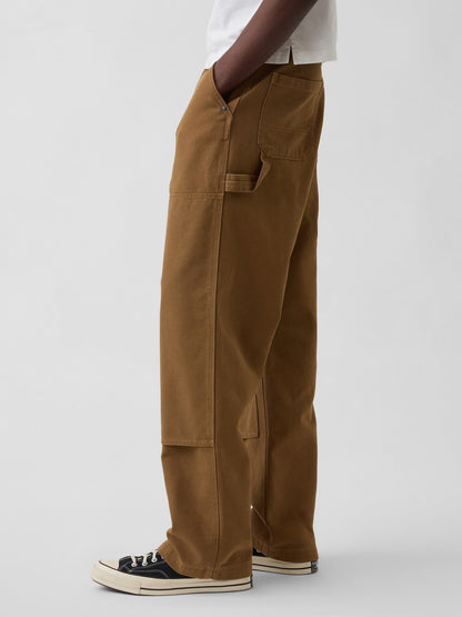 Kobalt Mavisi '90s Loose Kanvas Double-knee Carpenter Pantolon