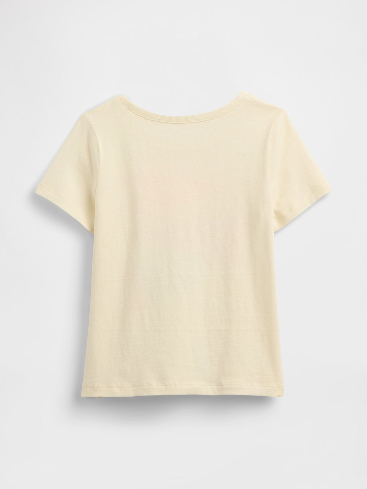 Açık Sarı Grafik Baskılı T-shirt
