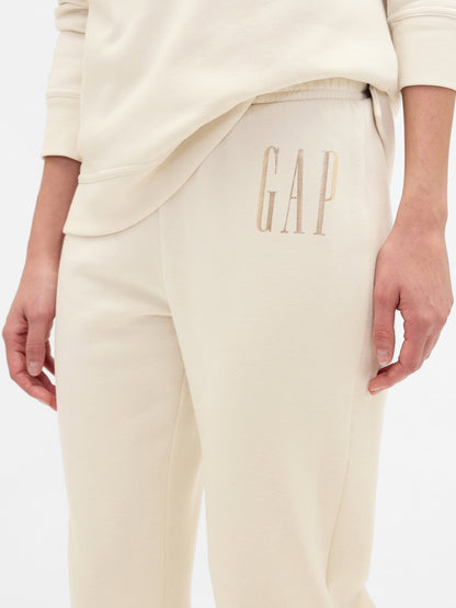 Krem Gap Logo Pull-on Slim Eşofman Altı