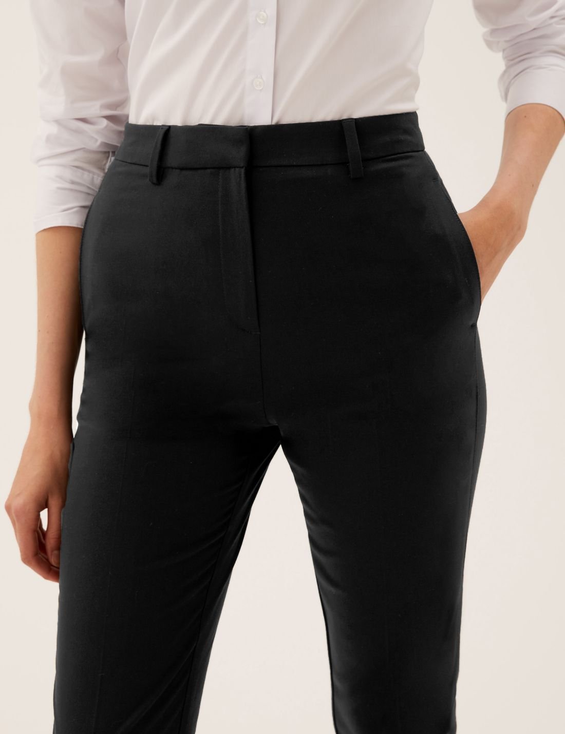 Slim Fit Yüksek Bel Pantolon