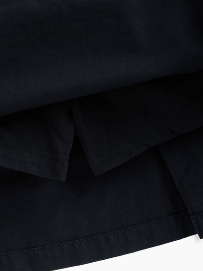 Siyah Uniform Pileli Khaki Şort Etek