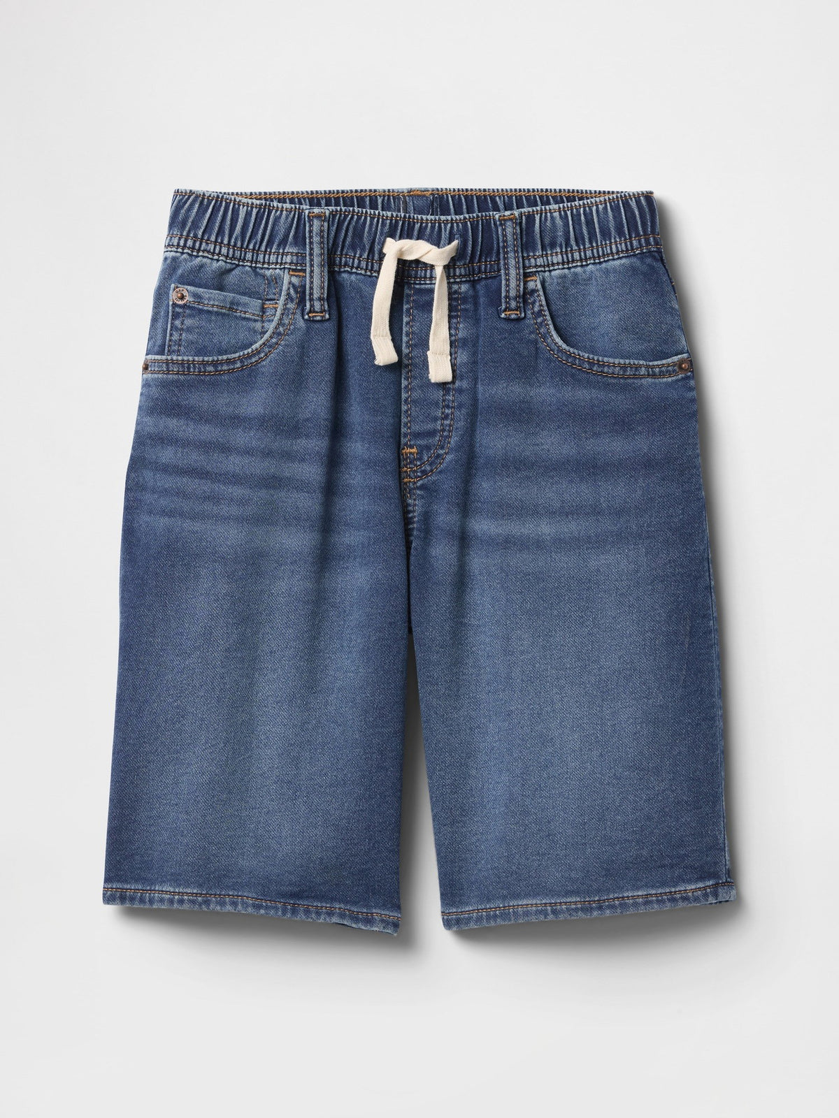 Lacivert Pull-on Sweatpant Jean Şort