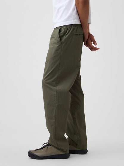 Haki Poplin '90s Loose Pantolon