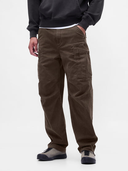 Kahverengi Baggy Kargo Pantolon