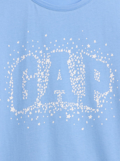 Beyaz Grafik Baskılı T-shirt
