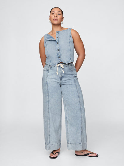 Mavi Mid Rise Ultrasoft Baggy Jean Pantolon