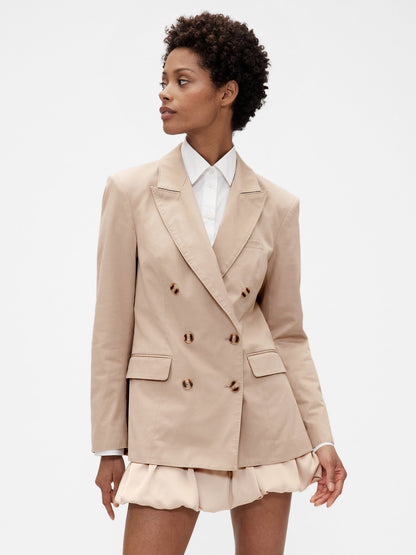Bej Gapstudio Twill Tailored Blazer Ceket