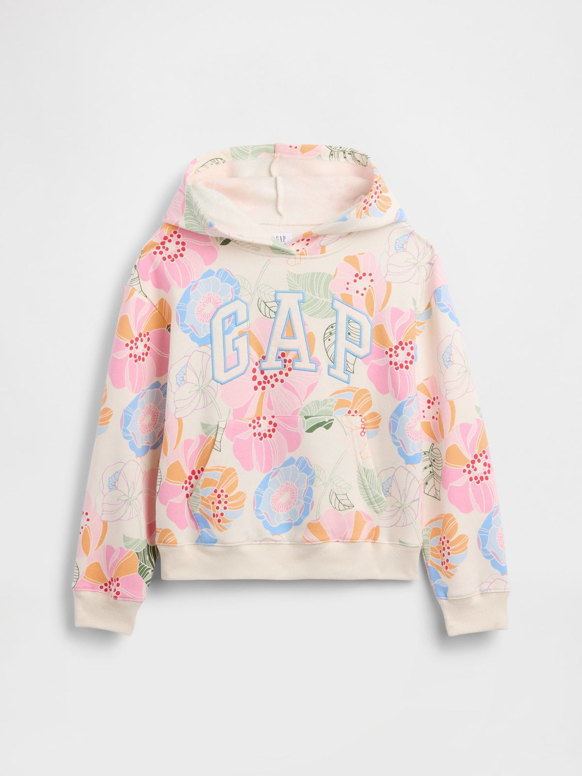 Çok Renkli Relaxed Gap Logo Fransız Havlu Kumaş Sweatshirt