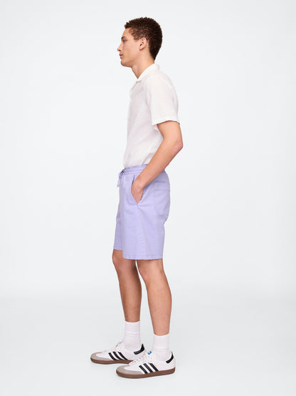 Mor Stretch Twill Şort