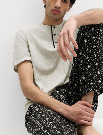 Desenli Pijama Takımı