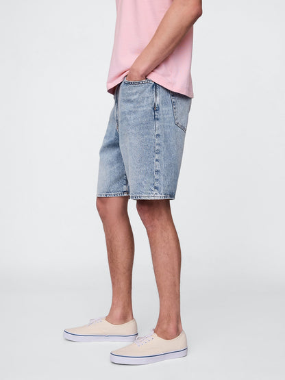 Açık Mavi '90s Loose Denim Şort