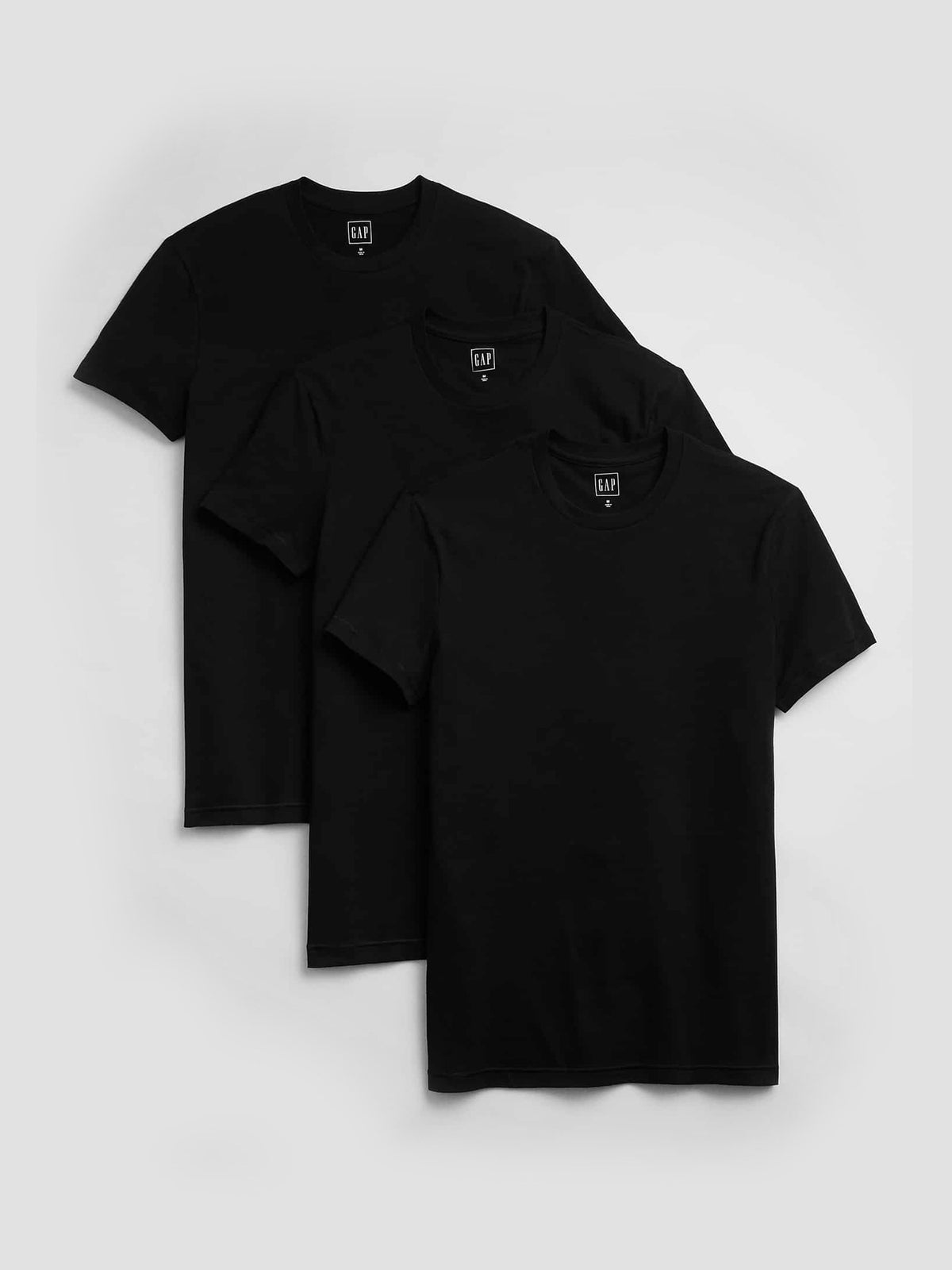 Beyaz Bisiklet Yaka T-shirt Set (3'lü)