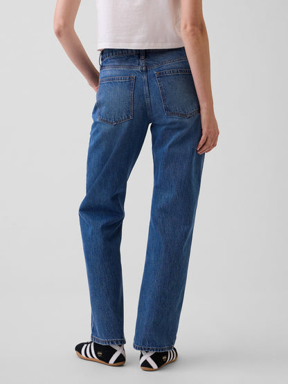 Mavi Mid Rise Straight Taper Jean Pantolon