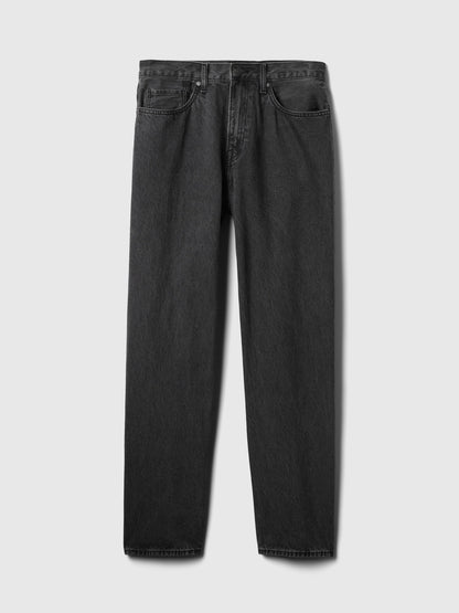 Siyah Baggy Jean Pantolon