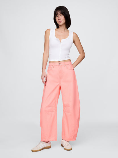 Mercan High Rise Horseshoe Jean Pantolon
