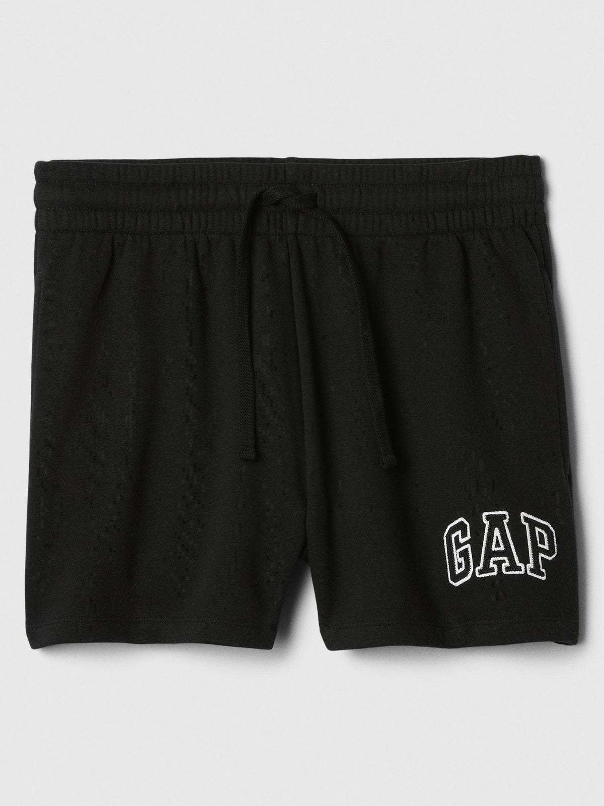 Siyah Gap Logo Fransız Havlu Kumaş Şort