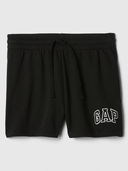 Siyah Gap Logo Fransız Havlu Kumaş Şort