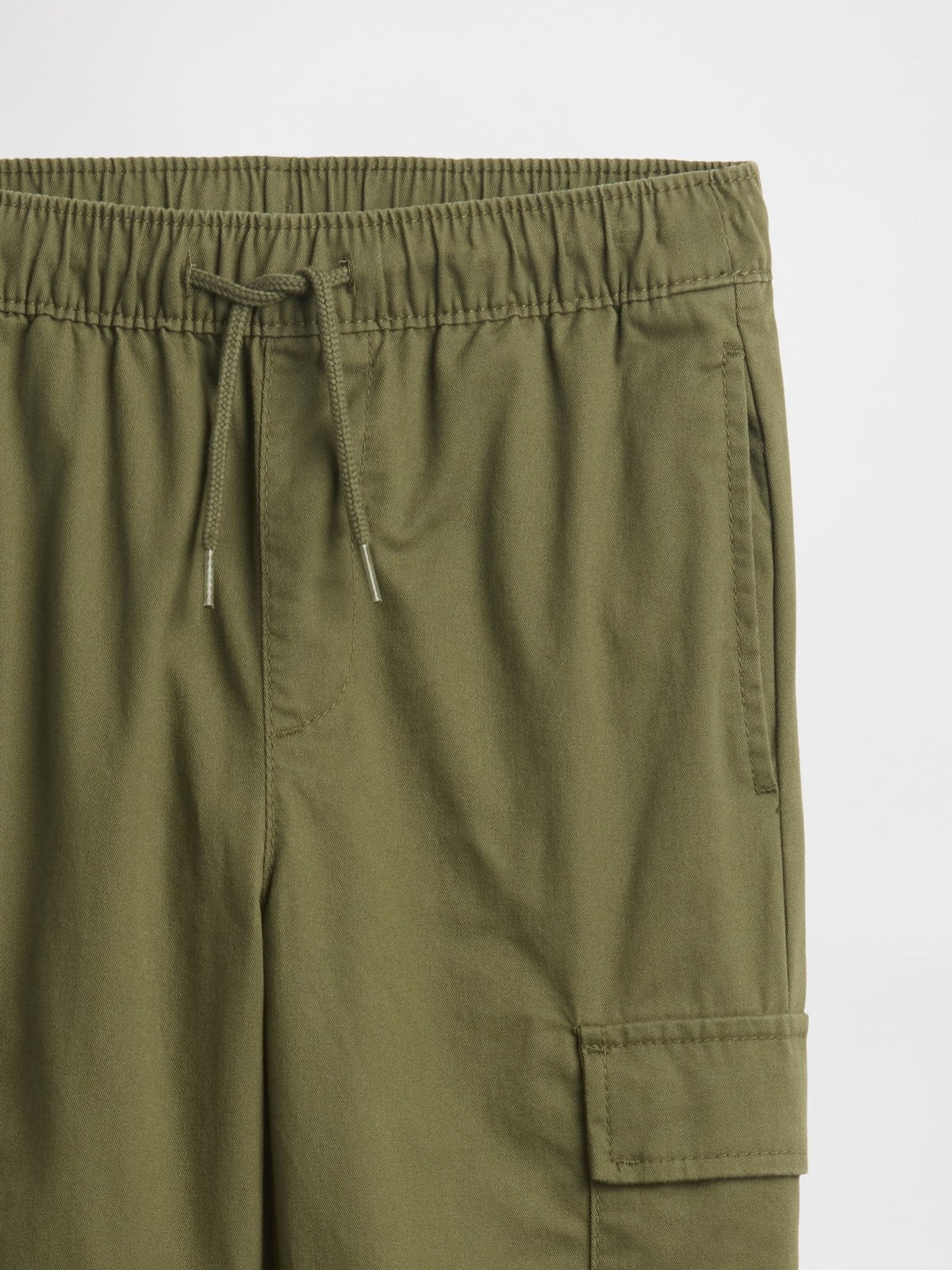 Haki Twill Kargo Jogger Pantolon