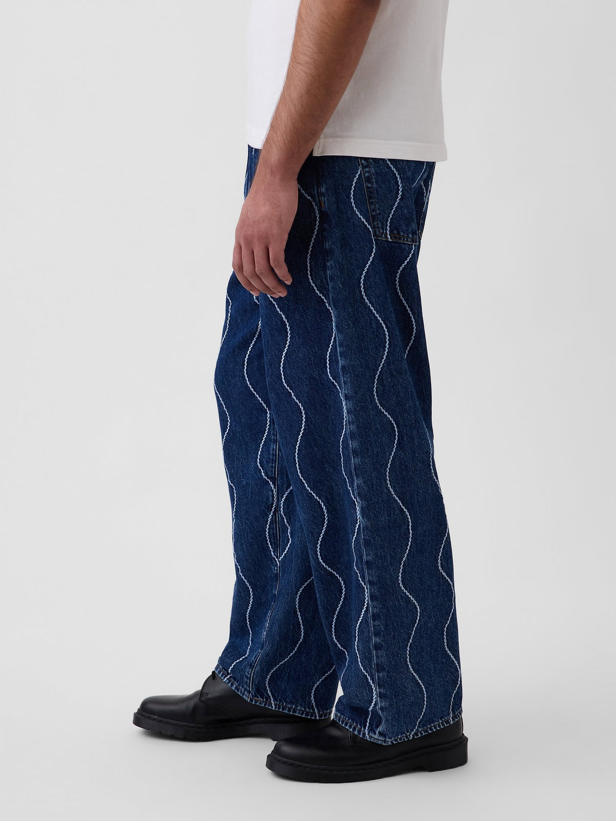 Mavi Gap × Hfr Işlemeli Baggy Jean Pantolon By Daveed Baptiste