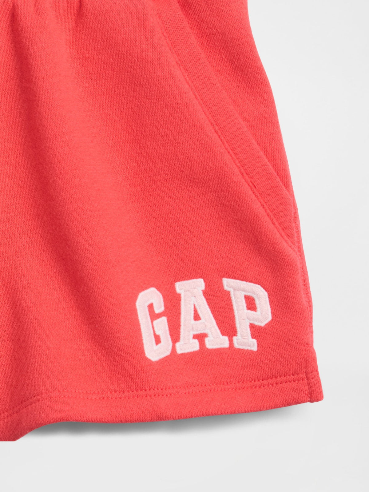 Açık Kırmızı Gap Logo Pull-on Fransız Havlu Kumaş Şort