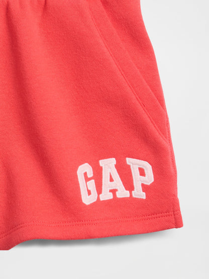 Açık Kırmızı Gap Logo Pull-on Fransız Havlu Kumaş Şort