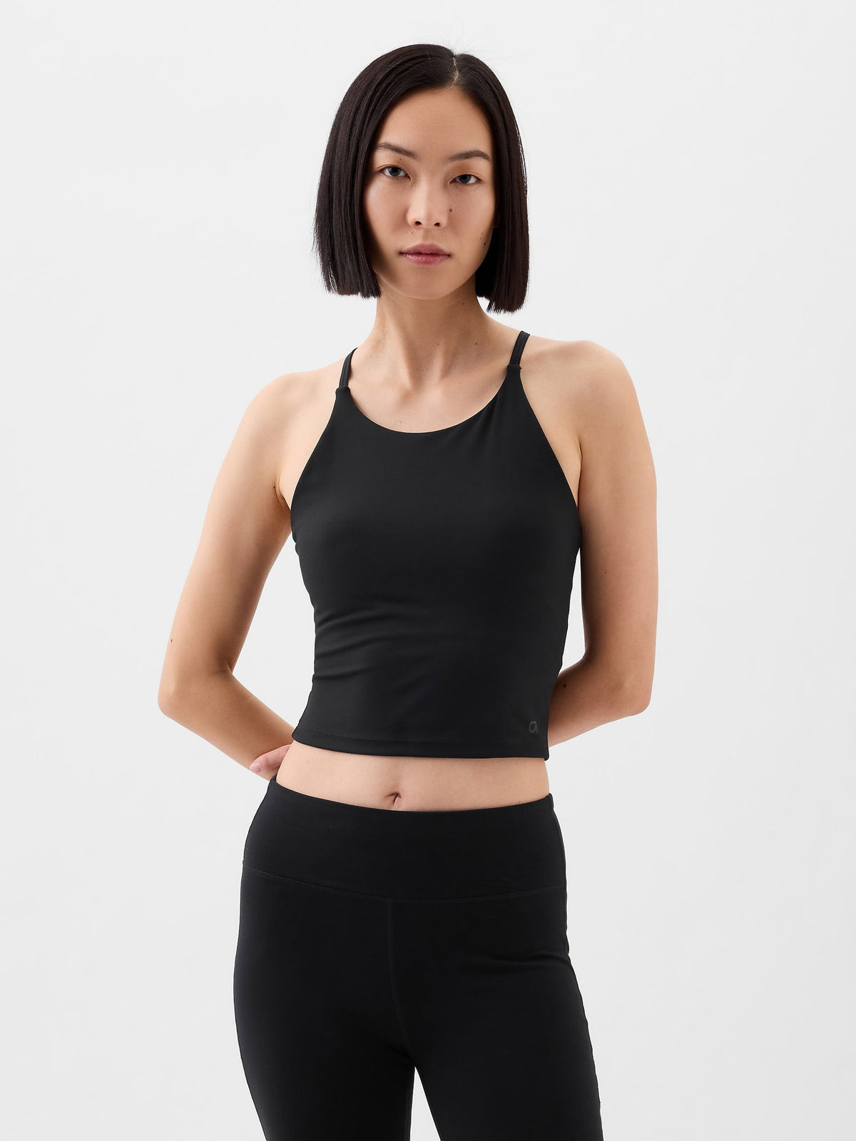 Siyah Gapfit Studio Uzun Kesim Spor Sütyeni