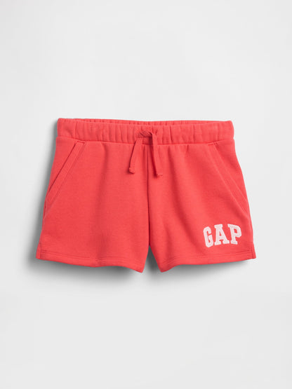 Açık Kırmızı Gap Logo Pull-on Fransız Havlu Kumaş Şort