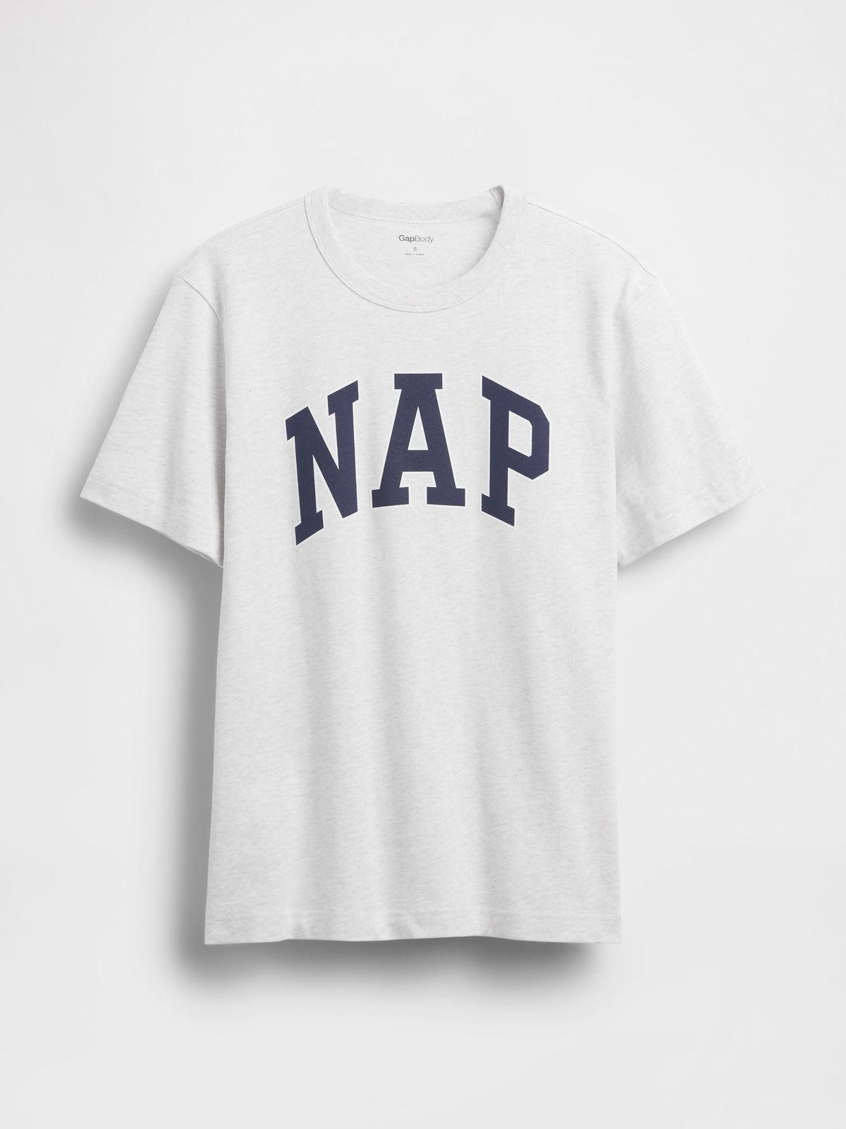 Açık Gri Nap Logo Oversized Pijama Üstü